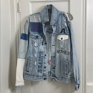 Oversized distressed Denim Jacket